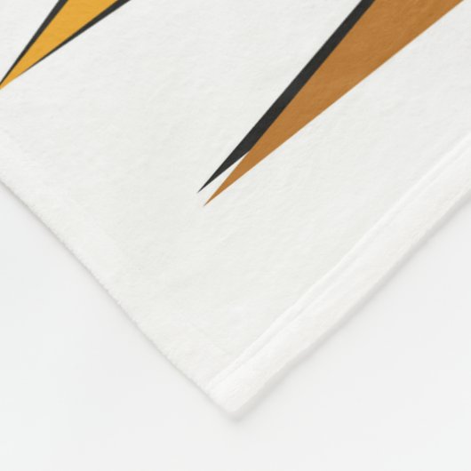 Couverture Polaire Conception du chat noir du milieu du siècle (Coin)