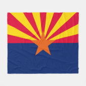 Couverture Polaire Conception du drapeau de l'État de l'Arizona (Devant (Horizontal))