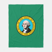 Couverture Polaire Conception du drapeau de l'État de Washington (Devant)