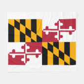 Couverture Polaire Conception du drapeau de l'État du Maryland (Devant (Horizontal))