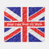 Couverture Polaire Conception du drapeau Union Jack (Devant (Horizontal))