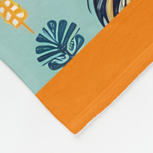 Couverture Polaire Conception du poulet et du coq (Coin)