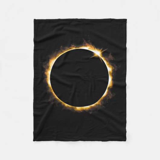 Couverture Polaire Conception Éclipse Solaire 21 août 2017 (Devant)