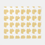 Couverture Polaire Conception en caoutchouc jaune canard (Devant (Horizontal))