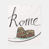 Couverture Polaire Conception en lettres de main de Rome (Devant)