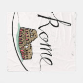 Couverture Polaire Conception en lettres de main de Rome (Devant (Horizontal))