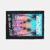 Couverture Polaire Conception esthétique de voiture rétro synthwave 2 (Devant (Horizontal))