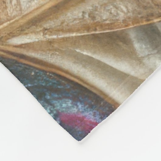 Couverture Polaire Conception Feuille Iridescente Quilée (Coin)