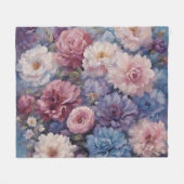 Couverture Polaire Conception fleur sauvage (Devant (Horizontal))