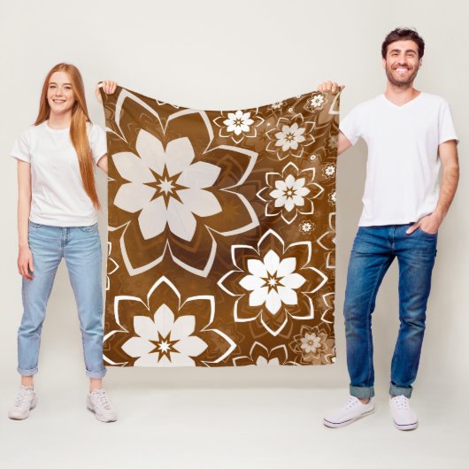 Couverture Polaire Conception Florale 13 (En situation)
