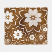 Couverture Polaire Conception Florale 13 (Devant (Horizontal))