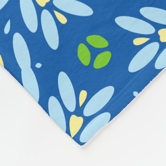 Couverture Polaire Conception florale Abstraite (Coin)