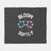 Couverture Polaire Conception florale de printemps Bloom Softly Paste (Devant (Horizontal))