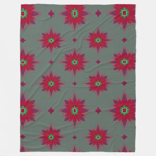 Couverture Polaire Conception florale mignonne et répétitive pour cou (Devant)