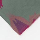 Couverture Polaire Conception florale mignonne et répétitive pour cou (Coin)