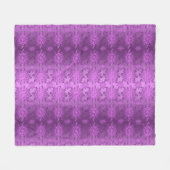 Couverture Polaire Conception florale rétro violet (Devant (Horizontal))
