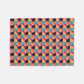 COUVERTURE POLAIRE CONCEPTION GÉOMÉTRIQUE. (Devant (Horizontal))