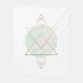 Couverture Polaire Conception géométrique d'art abstrait (Devant)