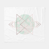 Couverture Polaire Conception géométrique d'art abstrait (Devant (Horizontal))