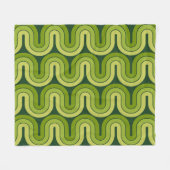 Couverture Polaire Conception géométrique géométrique des vagues (Devant (Horizontal))