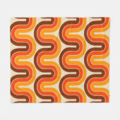 Couverture Polaire Conception géométrique les années 70 style (Devant (Horizontal))