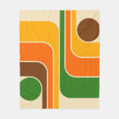 Couverture Polaire Conception géométrique moderne du milieu du siècle (Devant)