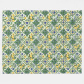 Couverture Polaire Conception géométrique traditionnelle méditerranée (Devant (Horizontal))