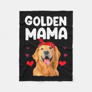 Couverture Polaire Conception Golden Retriever pour maman femmes Gold