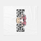 Couverture Polaire Conception graphique de maman vache mignonne arc_1 (Devant (Horizontal))