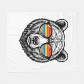 Couverture Polaire Conception graphique vectorielle de lunettes de so (Devant (Horizontal))
