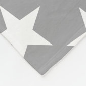 Couverture Polaire Conception grise élégante d'étoile de couleur (Coin)