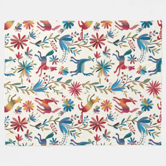 Couverture Polaire Conception inspirée d'Otomi (Devant (Horizontal))