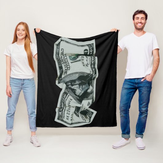 Couverture Polaire Conception moderne d'un billet de 100 $ froissé (En situation)