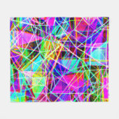 Couverture Polaire Conception Motif Abstraite dynamique (Devant (Horizontal))