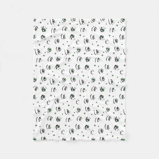 COUVERTURE POLAIRE CONCEPTION MOTIF ANIME EYE (Devant)