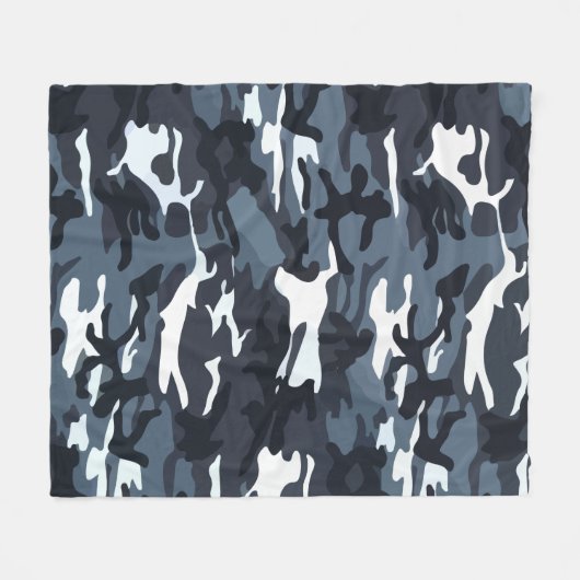 Couverture Polaire Conception Motif Camouflage (Devant (Horizontal))