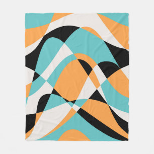 Couverture Polaire Conception Motif sans faille Abstraite Waves