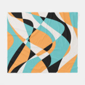Couverture Polaire Conception Motif sans faille Abstraite Waves (Devant (Horizontal))