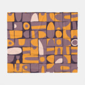 Couverture Polaire Conception motif transparente avec bracelet géomét (Devant (Horizontal))