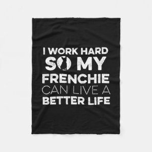 Couverture Polaire Conception Pour Un Propriétaire Français De Bulldo