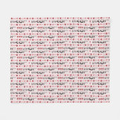 Couverture Polaire Conception romantique Flèche, Cœur & Amour (Devant (Horizontal))
