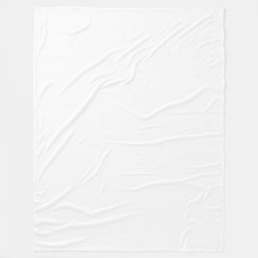 Couverture Polaire Conception simple blanche personnalisée Ajouter un (Devant)