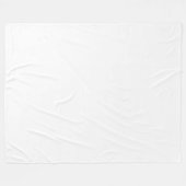 Couverture Polaire Conception simple blanche personnalisée Ajouter un (Devant (Horizontal))