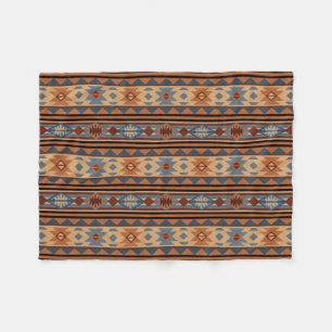 Couverture Polaire Conception sud-ouest Adobe Grey Brown Tribal Motif