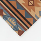 Couverture Polaire Conception sud-ouest Adobe Grey Brown Tribal Motif (Coin)