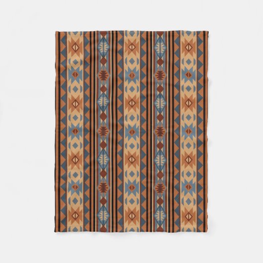 Couverture Polaire Conception sud-ouest Adobe Grey Brown Tribal Motif (Devant)