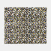 Couverture Polaire Conception tout-en-un Empreinte de léopard (Devant (Horizontal))