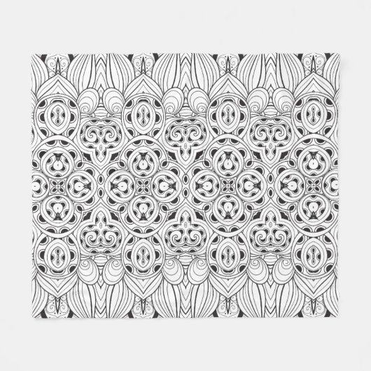 Couverture Polaire Conception tribale (Devant (Horizontal))