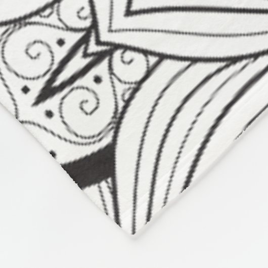 Couverture Polaire Conception tribale (Coin)