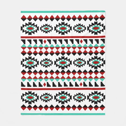 Couverture Polaire Conception tribale de Natif américain aztèque de (Devant)